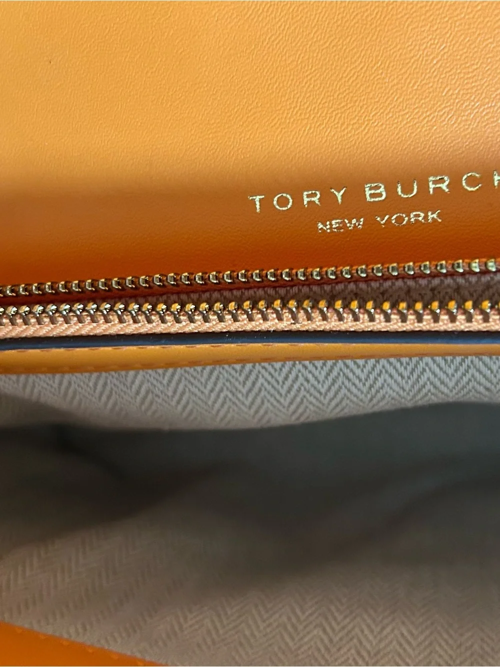 Tory Burch Blue and Orange Crochet Chain Shoulder Bag kira